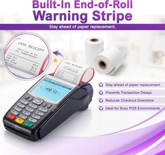 High-Sensitivity Thermal Paper 2 1/4″ x 55′ – 10 Rolls for POS Machines