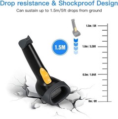 Lightweight Wired Barcode Scanner with High Compatibility for All Major Software