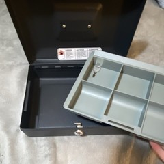 SentrySafe CB-8 Steel Locking Cash Box w/ Key, Handle & Removable Coin Tray