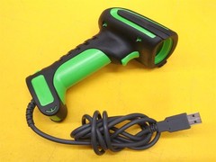 ⭐️⭐️⭐️⭐️⭐️ Unbranded Handheld Laser Barcode Scanner Wired USB Green / Black