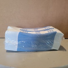 Box of 20 $100 (ONES) Currency Straps/Bands, (1000 Ct/Unit), Self-Adhesive, Blue