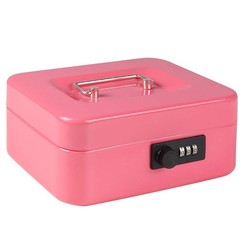 Cash Box with Money Tray Medium Money Box with Combination Lock 7 4/5″ x 6 4/…