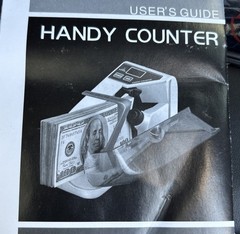 Money Counter Mini Bill Cash Counting Machine for Multi-Currency Handy Banknote