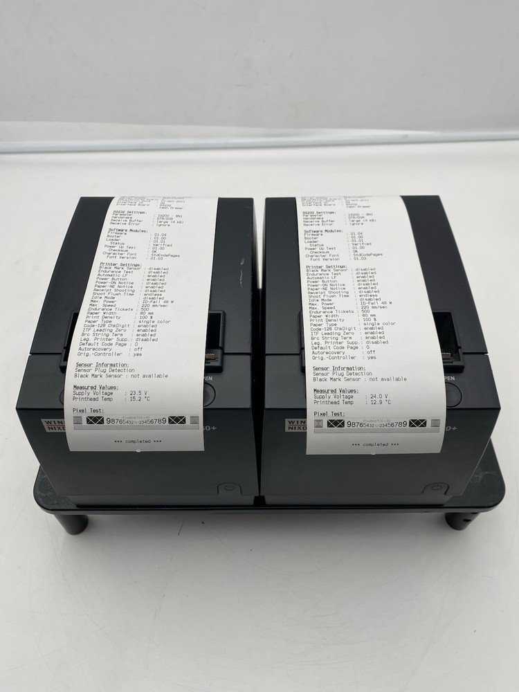LOT OF 2 Wincor Nixdorf TH230+ Thermal Receipt Printer TESTED