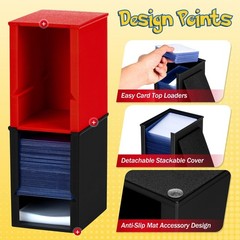 Toploader Dispenser & Penny Sleeve Holder – Dual Compartment Holds 250 Penny …