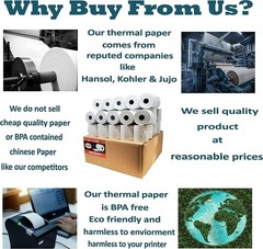 55GSM Shrink Wrap 3 1/8 x230 Feet Clover Station Thermal Paper Rolls 1 CASE 50