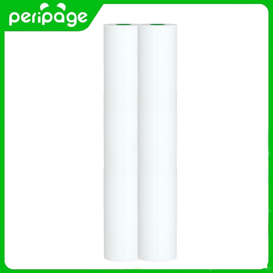 PeriPage 2Rolls A4 Thermal Paper Roll for 210x30mm Portable Thermal Printer MGVC