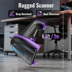 Tera Barcode Scanner Wireless Versatile 2-in-1 (2.4Ghz Wireless+USB 2.0 Wired)
