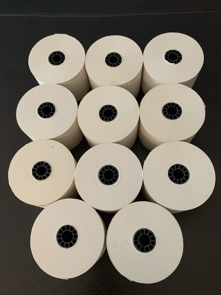 Lot of 11 Vintage Adding Machine Paper Rolls 2.25″ Wide Calculator Register Tape