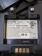 Epson TM-P20 M327B Mobile Receipt Printer w/ Battery Charging Dock OT-SC20 M328A