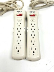 LOT OF 2 Tripp Lite SUPER6TEL SurgeProtector 7 Outlets 120V Surge Suppressors