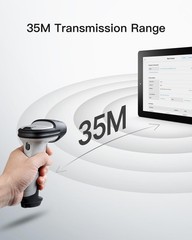 Inateck Bluetooth Barcode Scanner, 1 Charge 180 Days Standby, 115FT Range, Au…