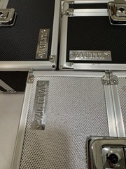 Set of 3 VAULTZ Metal Lock Boxes Security Storage Cases Silver, And Black
