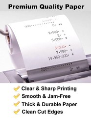 (12 Rolls)2 1/4 in x 150 ft Adding Machine Tape Rolls, for HR-10RC, HR-170RC,…