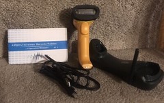 433MHZ Wireless Barcode Reader with charger & instructions