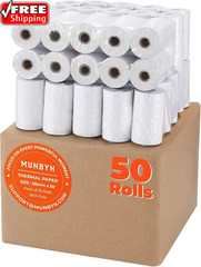 2 1/4″ Inch X 50’Ft Thermal Paper (50 Rolls), BPA Free Receipt Paper, 58Mm Therm