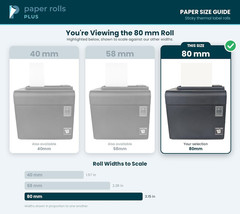 Sticky Thermal Receipt Paper – Compatible with Epson TM-L90, Tm-L90Ii, Star Tsp6
