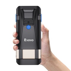 2D Wireless Bluetooth Barcode Scanner, Phone Back Clip for iPhone,Android, iOS
