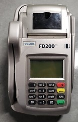 FirstData FD200ti Silver Wireless Portable Terminal Credit Card Machine
