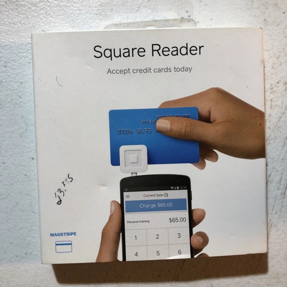 Square A-PKG-0206-01 Credit Debit Card Reader – White for Phone Use