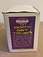 UVeritech Fraud Fighter Counterfeit Money Bill Detector ID Licenses CC UV Light