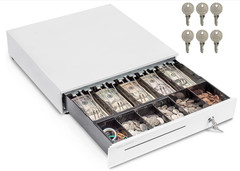 16″ Cash Register Drawer for Point of Sale (POS) System with 5 Bill 6 Coin Cash
