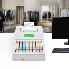 Electronic Cash Register, 40 Keys Raised Keyboard, ECRs Complete POS Cash System