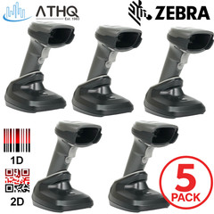 PACK OF 5 Zebra Symbol DS2278 Wireless Barcode Scanner 1D/2D Bluetooth Handheld