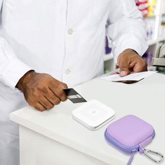 Durable Purple Card Reader Case with Carabiner for Square EMV Payment Solutions