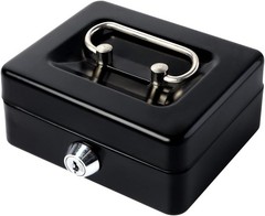 Elegant Small Cash Box with Lock – Stylish Metal Coin Bank for Home & Office