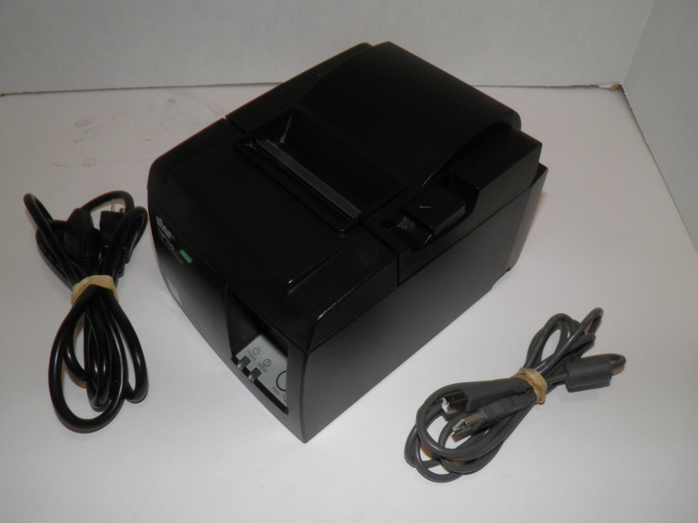Star TSP100II Thermal POS Receipt Printer USB 143IIU w power cord & USB Cable