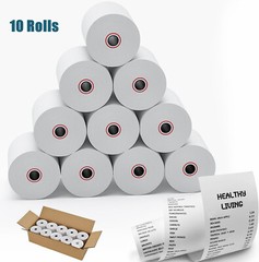 10 Rolls 3 1/8″ x 230ft Thermal Receipt Paper Cash POS Register Paper Roll
