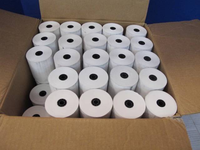 QTY 48 PM COMPANY 05213 THERMAL ADDING MACHINE REGISTER PAPER ROLLS 3-1/8″ $149