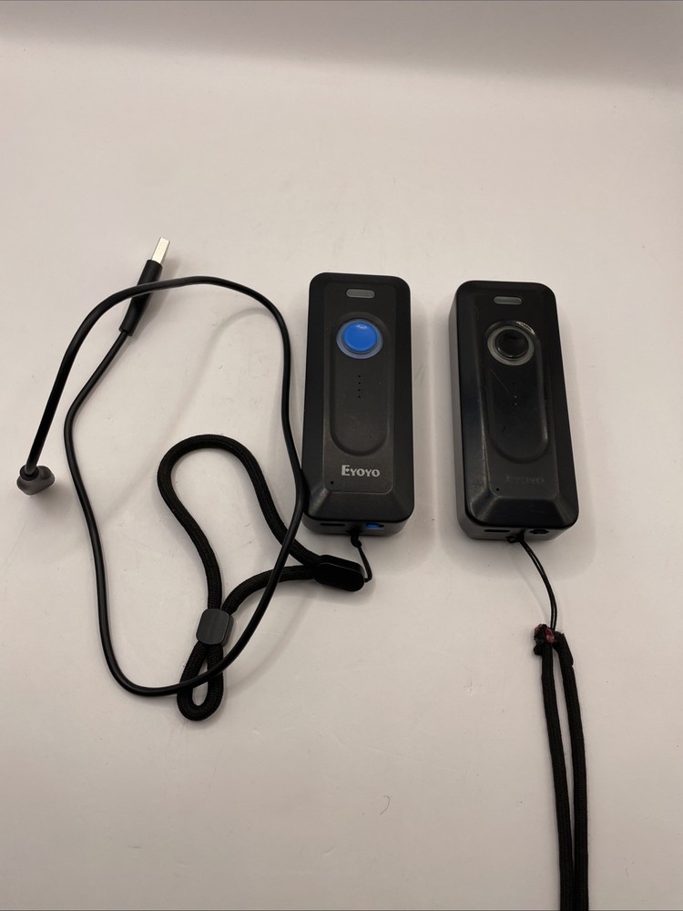 2 Eyoyo Laser Barcode Scanner Reader for iOS, Android, Windows OS Used Works