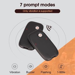 TD175P Pagers for Restaurants, Restaurant Pager System Buzzers, Set with Vibrati