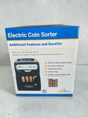Royal Sovereign Quick Sort Electric Coin Sorter Counter Machine QS-1AC Tested