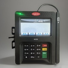 INGENICO Touch ISC250 POS Payment Credit Card Terminal w/Stylus Pen & AC Adapter