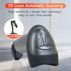 Symbol LS2208-SR20007R-NA Plug-and-Play 1D Laser USB Barcode Scanner Lightweight