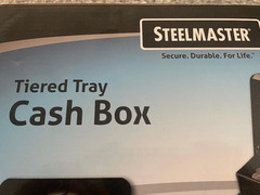 New~Steelmaster Tiered Tray Cash Box w/Keys~MMF Industries~Durable/Secure