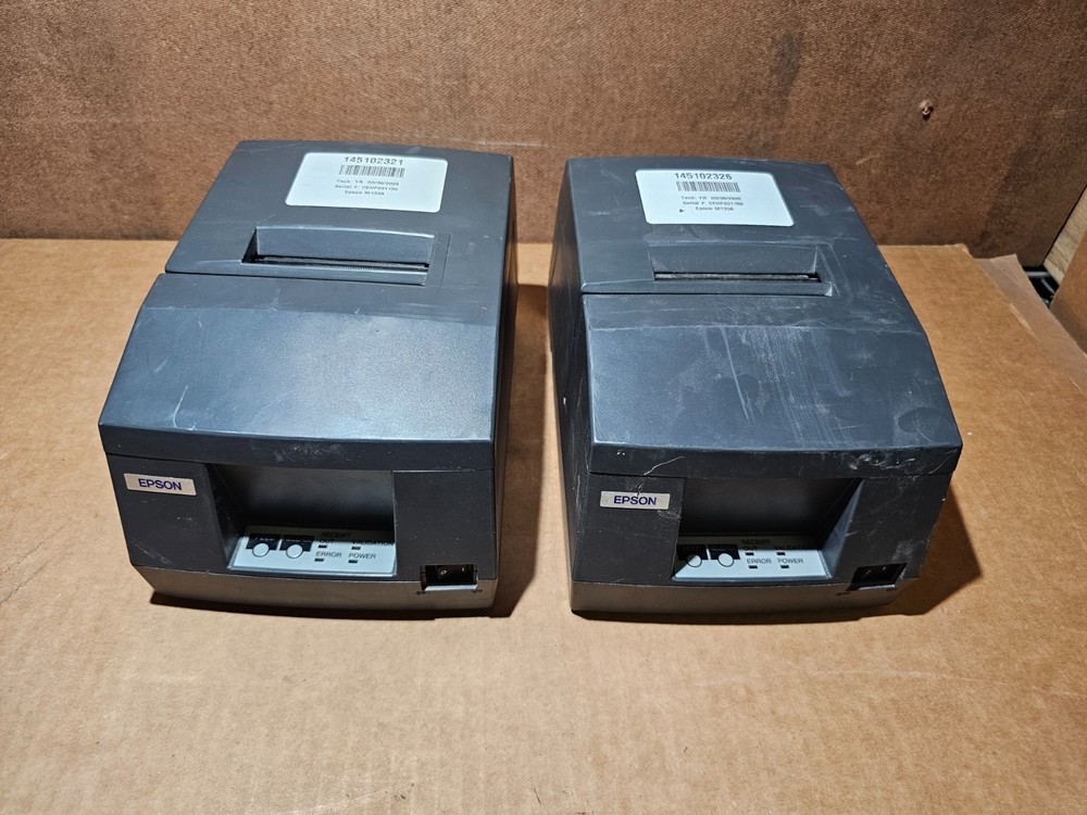 LOT OF 2 Epson TM-U325D M133A POS Dot Matrix Receipt Printer