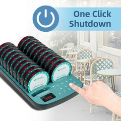 Retekess TD167A AM Restaurant Paging System Guest Queuing 20 Buzzer Cafe Hotel