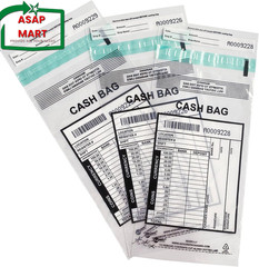 Clear Plastic Small Bank Deposit Bags for Cash | Pack of 1000 | 5″X9″|Tamper Evi