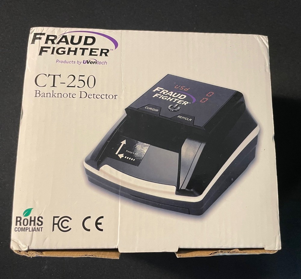 Fraud Fighter CT-250 Digital Counterfeit Detector-NEW
