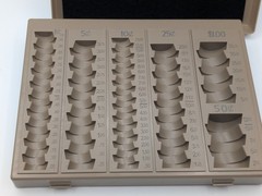 Nadex Coin Counter Handling Tray With Lid 6 Compartment Coin Sorter Teller Cashi