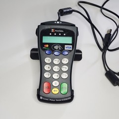 First Data FD-30 PIN Pad Credit Card Terminal with Cradle and USB Cable Black
