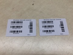 Lot of 2 WN6300 Barcode Scanners WoneNice 1D 2.4G Wireless W/ Accessories