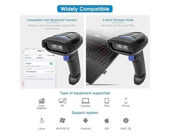NETUM Bluetooth Barcode Scanner 2.4G Wireless & Bluetooth Function NT-1228BC