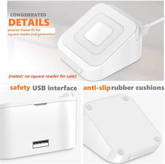 Square Dock for Square Reader 2Nd Generation, Holder Stand for Square Card Reade