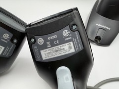 2 x Datalogic Heron D130 Black Handheld Barcode Scanner with Stand WORKS!