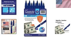 Durable 10-Pack Pocket-Sized Counterfeit Detection Pens for U.S. Currency